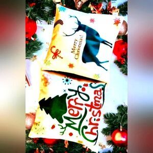 PILLOW COVERS/Shams  2 /REINDEER 18"x 18"